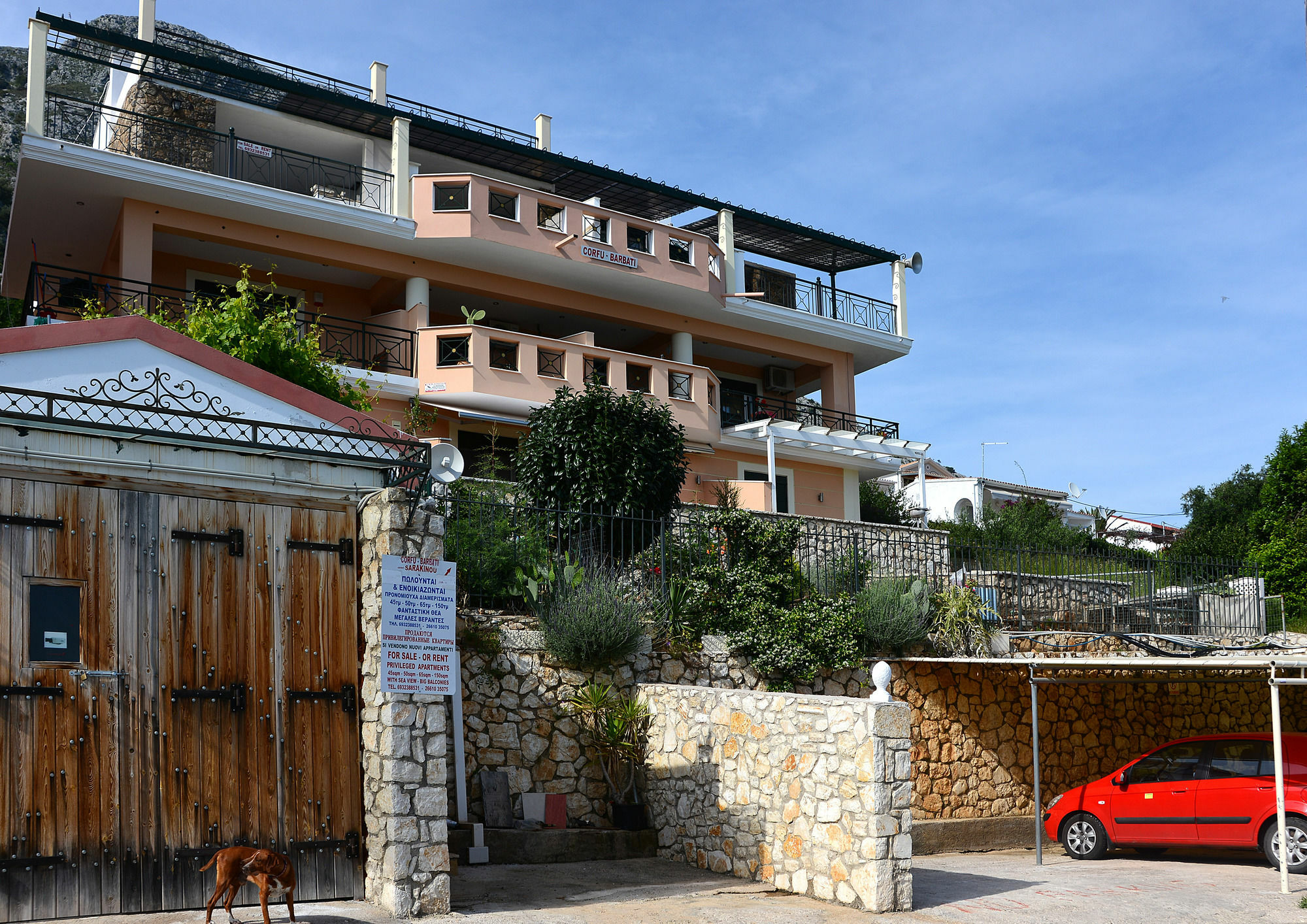 Sarakinos Apartments Barbati Exterior foto